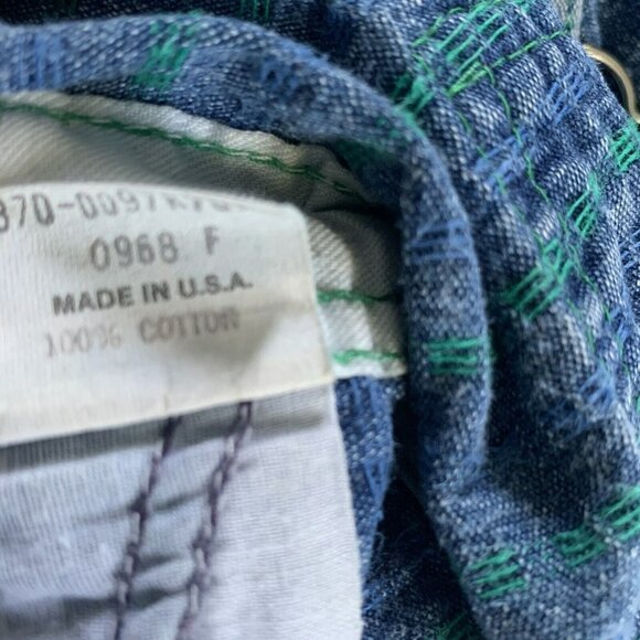 vintage oshkosh overalls denim vestbak Baby 18 Months Made In USA - Picture 7 of 8